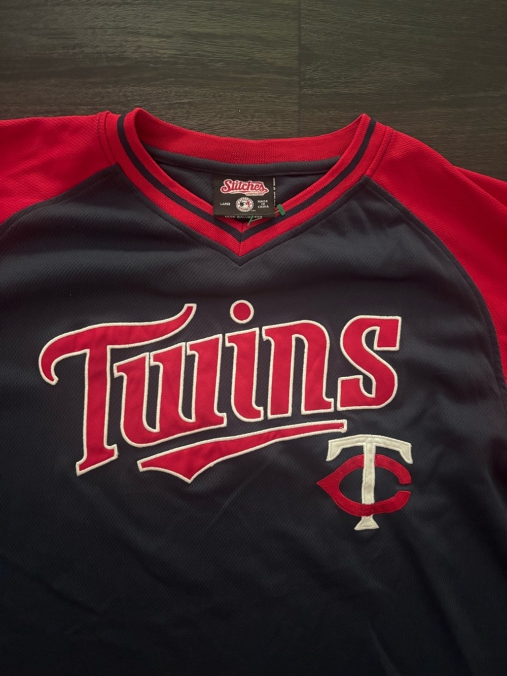Minnesota Twins Jersey Baseball MLB Shirt Stilches Mens Size L - Picture 2 of 4